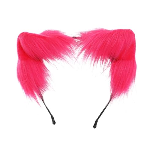 PLCPDM Anime Cosplay Requisiten Katze Haar Hoop Pelzhaar Haarstyling für Halloween Stirnband Pelz Kätzchen Tier Karneval von PLCPDM