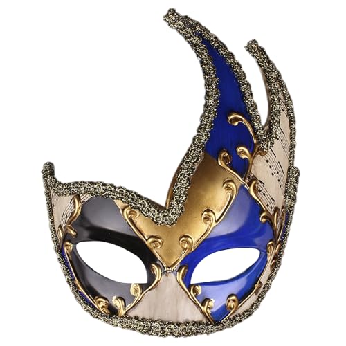 PLCPDM Karierte Musik Partymaske 20 X 16 5 Cm/7 87 X 6 50 Zoll Bietet Großartige Tarnung Bequem Für Erwachsene Partyliebhaber von PLCPDM