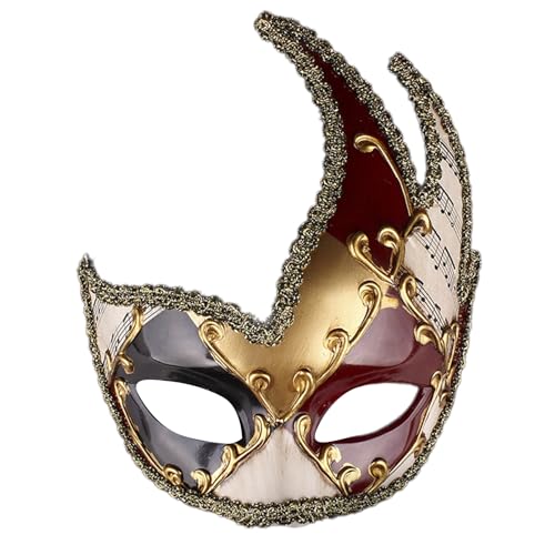 PLCPDM Karierte Musik Partymaske 20 X 16 5 Cm/7 87 X 6 50 Zoll Bietet Großartige Tarnung Bequem Für Erwachsene Partyliebhaber von PLCPDM