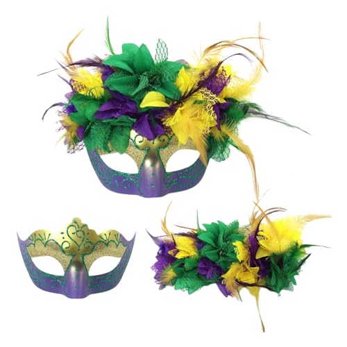 PLCPDM Maskerade Gefiederte Maske Frauen Venezianer Maske Party/Bälle Prom/Hochzeit/Wanddekoration Mardi Gras Kostümmaske von PLCPDM