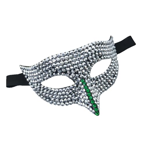 PLCPDM Maskerade Strass Auge Halloween Cosplay halbes Gesicht für Männer Frauen Maskerade Halloween Cosplay von PLCPDM