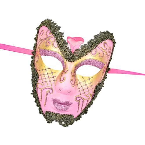 PLCPDM Maskerade Vollgesichts-Maskerade-Kostüm, Zubehör für Damen und Herren, Halloween, Abschlussball, Partys von PLCPDM