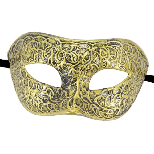 PLCPDM Masqueraden Antique Venezianer Mardi Gras Halloween Maskerades Party Kostüm Halbgesicht Cosplay Halbe Gesichtsmaske PLCPDM Masqueraden Antique Venezianer Mardi Gras Halloween Maskerades Party Kostüm Halbgesicht Cosplay Halbe Gesichtsmaske von PLCPDM