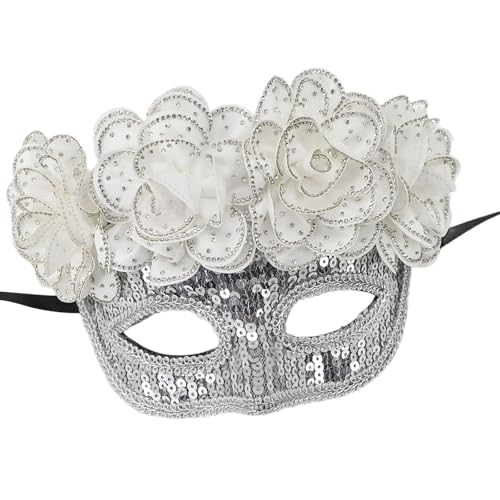 PLCPDM Pailletten Maskerade Maske Maskerade Party Augenmaske Halloween Kostüm Zubehör Für Frauen Hochzeit Maskerade Halloween von PLCPDM