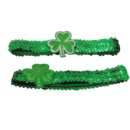 PLCPDM StPatricks Haarreif für Feiern, Festival, Mottoparty, irischer Nationalfeiertag, Haarschmuck von PLCPDM