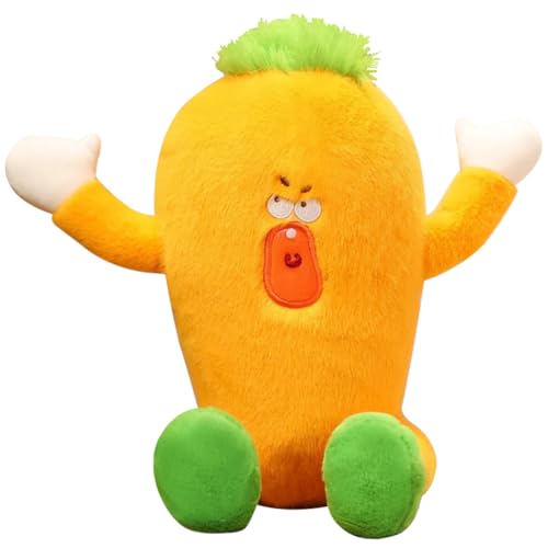 PLLBMXTI Plüschtier, Karotte Kuscheltier, Kinder Plüschtier, Orangene Karotte Kuscheltier, Weiches Stofftier Kuscheltier, Süße Kuscheltiere, Spiel Plüschpuppe Geschenk für Mädchen Jungen -30CM von PLLBMXTI