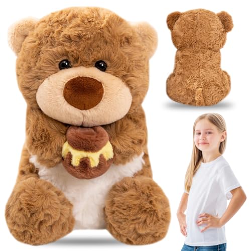 PLNVNVP Kuscheltier Teddybär,Bär Stuffed Animal,Bär Plüschtier,Niedliches Plüschtier,zum Kuscheln,Spielen und Schlafen,Geschenk für Kinder(23 cm) von PLNVNVP