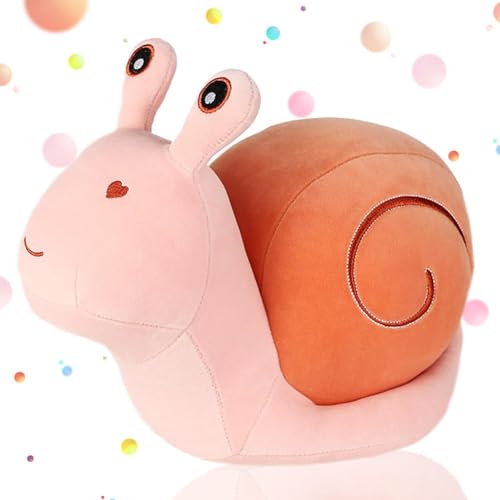 PLNVNVP Schnecken Plüsch, Schnecke Kuscheltier, Cartoon Schnecke Plüschtier, Flauschiger Stofftier zum Spielen und Kuscheln, Stofftier Schnecke für Mädchen Jungen Kinder, Rosa, 20 cm von PLNVNVP