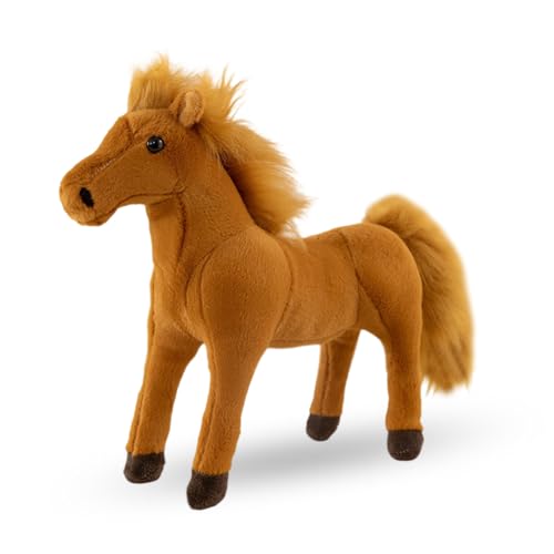 Pferd Stuffed Animal, Pferd Stofftiere Plüsch Spielzeug, Pony Horse Plush Toy Plüschpuppe,Simulation Kuscheltier Klein Plüsch Pferd-20cm Pferd Stuffed Animal, Pferd Stofftiere Plüsch Spielzeug, Pony Horse Plush Toy Plüschpuppe,Simulation Kuscheltier Klein Plüsch Pferd-20cm von PLNVNVP