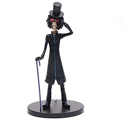 One Piece Brook Figur Modell Animierte Souvenir Kunsthandwerk Dekorationen PVC Spielzeug Geschenke Figuren Puppen Anime 23cm von PLNXDM