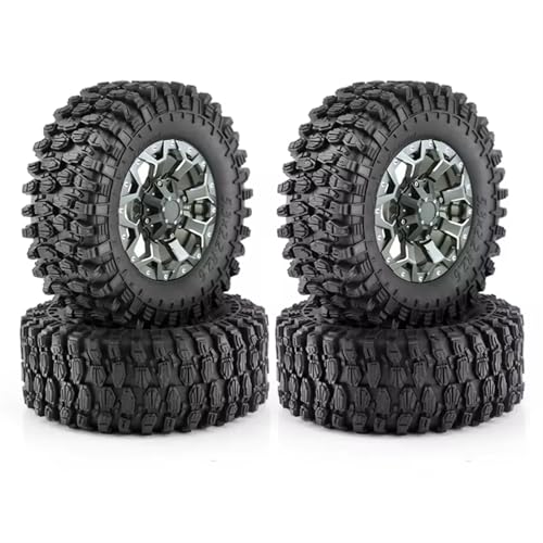 Für Axial Für SCX10 Für Wraith Für RR10 Für Capra Für TRAXXAS Für TRX4 1/8 1/10 RC Crawler Auto 4 Stücke 2,6 Zoll 135 Mm Metall Felge Gummi Reifen Teile RC Buggy Reifen von PLOQAZEH