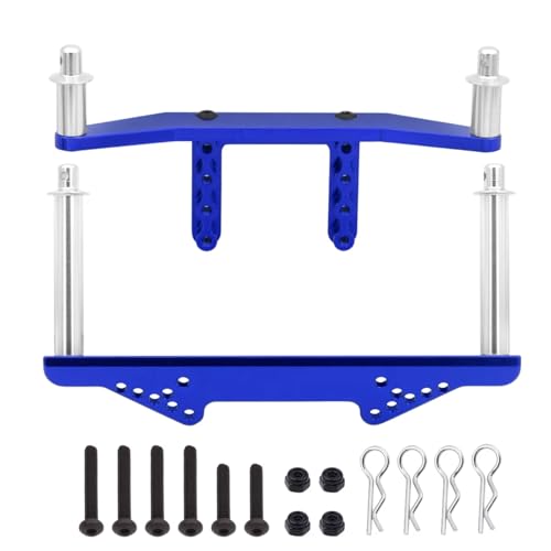 Für Traxxas Für Slash Für 2WD Für Rustler Für Stampede Für VXL 1/10 RC-Car Metall-Karosseriehalterungen Vorne Und Hinten Mit Karosseriepfosten Upgrade-Teile RC Autoteile(Blue) von PLOQAZEH