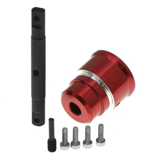 Für Traxxas Für Summit 1/10 RC Auto Upgrade Teile Zubehör Metall Differential Locker Spool Fernbedienung Auto Upgrade Teile RC Autoteile(Red) von PLOQAZEH