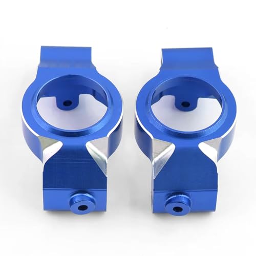 Für Traxxas Für X-Maxx Xmaxx 6S 8S 1/5 RC Für Monster Truck Upgrade Teile Zubehör 2 Stücke Metall Vordere Caster Block C-Hubs RC Autoteile(Blue) von PLOQAZEH