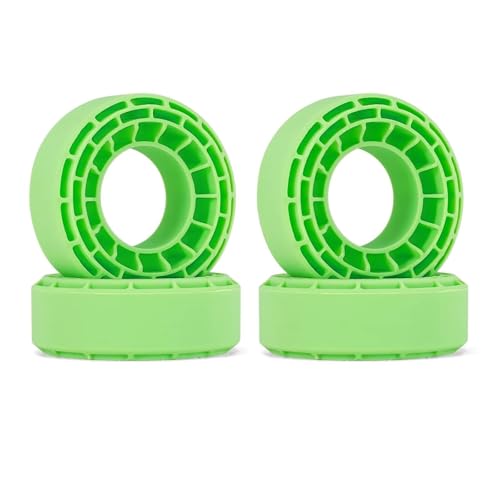 PLOQAZEH Für 56-58mm*24mm 1,0" Reifen 4 Stück Silikonkautschukeinsätze RC Autoteile(Green) von PLOQAZEH