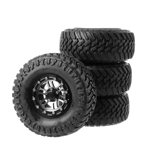 PLOQAZEH Für Axial Für SCX10 90046 Für TRX-4 Für S289, 4 Stück, 108 Mm/120 Mm, 1,9 Zoll, Gummireifen Und Metall-Beadlock-Felgen Für 1:10 RC Für Rock Crawler Car RC Buggy Reifen(108mm) von PLOQAZEH