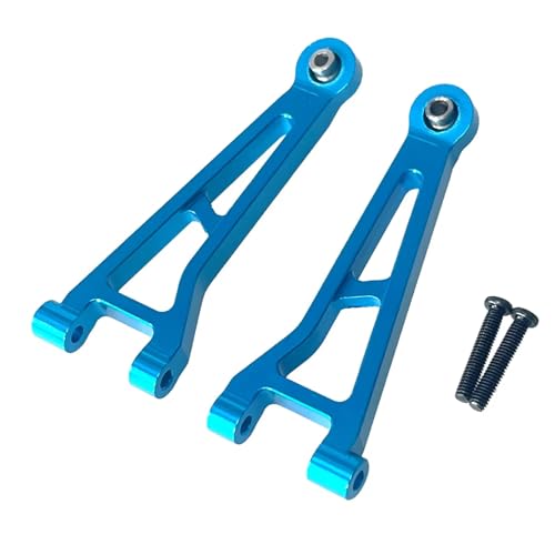 PLOQAZEH Für Hyper Go 14209 14210 H14B 1/14 Mremote Control Rc Auto Upgrade Metall Teile Modifikation Front Upper Für Schaukel Arm Upgrade Teile RC Autoteile(Blue) von PLOQAZEH