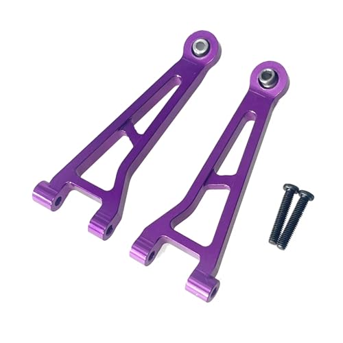 PLOQAZEH Für Hyper Go 14209 14210 H14B 1/14 Mremote Control Rc Auto Upgrade Metall Teile Modifikation Front Upper Für Schaukel Arm Upgrade Teile RC Autoteile(Purple) von PLOQAZEH