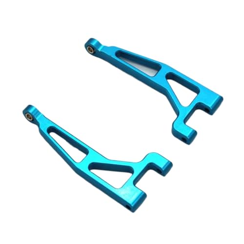 PLOQAZEH Für Hyper Go Für MJX 16207 Für H16PL 1/16 Modell RC Auto Metall Upgrade Teile Hinten Oberen Für Schaukel Arm Ersatz Zubehör RC Autoteile(Blue) von PLOQAZEH