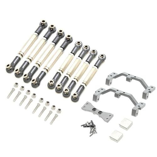 PLOQAZEH Für MN Für D90 Für MN-90 Für MN99S Für 1/12 RC Auto Upgrade Teile Metall Zugstange Stee Link Stange Zugstange Basis Servo Halterung Set RC Autoteile von PLOQAZEH