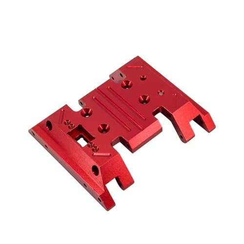 PLOQAZEH Für Mn128 Für Model Mn86 G500 1/12 Skala Upgrade Teile Fernbedienung Rc Crawler Auto Zubehör Medium Welle Box Boden Platte Metall RC Autoteile(Red) von PLOQAZEH