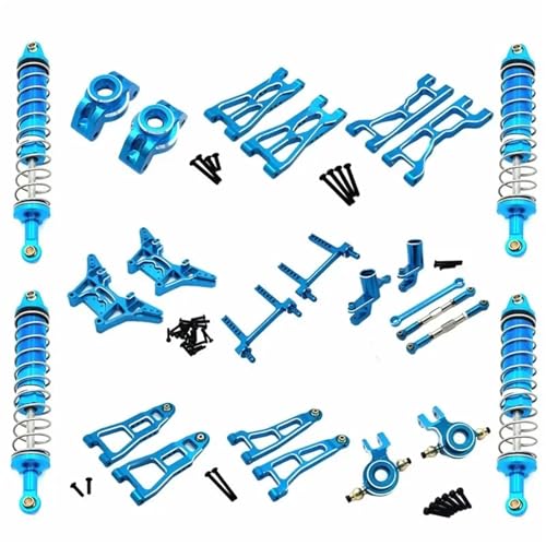 PLOQAZEH Für UD1201 Für UD1202 Für UD-12PRO Für 1/12 RC Car Upgrade Teile Zubehör Absorber Aufhängung Arm Shock Tower Link RC Autoteile(Blue) von PLOQAZEH