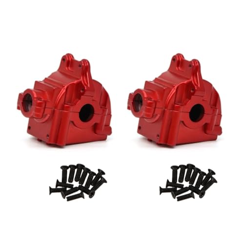 PLOQAZEH Für Wltoys 144001 144002 144010 124016 124017 124018 124019 Metall Getriebe Shell Differential Gehäuse Getriebe RC Auto Upgrades Teile RC Autoteile(Red) von PLOQAZEH