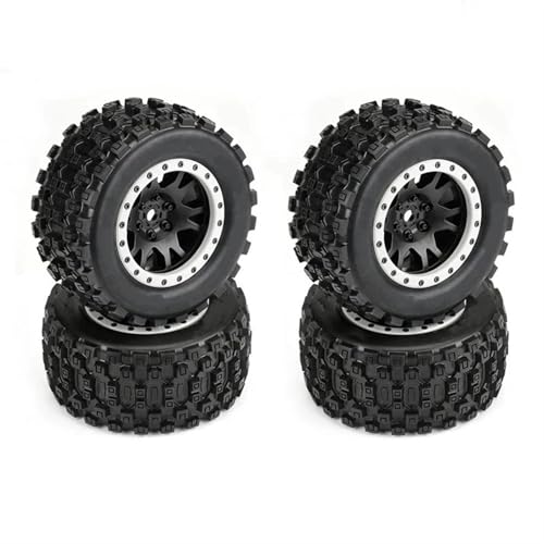 PLOQAZEH Für X-MAXX Für ARRMA Für PL PRO1013113 Für Badlands Für MX43 1/5 RC Für Modellauto Für Monster Truck Reifen 211X97mm 24mm Adapter RC Buggy Reifen von PLOQAZEH