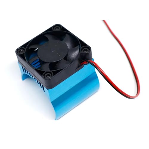 PLOQAZEH RC Autoteile Für Absima Für CR 1,8 Für Yucatan Für Yikong Für YK4082 Für YK4083 1/8 42mm Motor Lüfter Kühlkörper RC Crawler Auto Upgrade Teile(Blue2) von PLOQAZEH