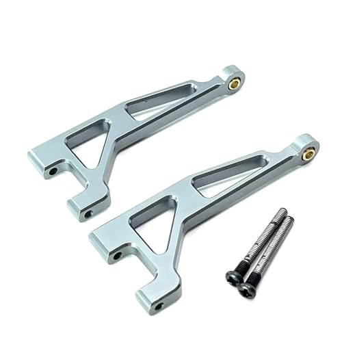 PLOQAZEH RC Autoteile Für MJX Für Hyper Go Für 16207 16208 16209 16210 H16 1/16 Fernbedienung Auto Metall Hinten Oberen Für Schaukel Arm Upgrade Zubehör(Metallic) von PLOQAZEH