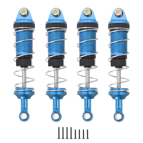 PLOQAZEH RC Autoteile Für MN Für MN128 MN86K MN86KS MN86 MN86S G500 1/12 Für MJX 16208 16209 16210 RC Auto Upgrade Teile Metall Öl Stoßdämpfer Dämpfer(Blue) von PLOQAZEH