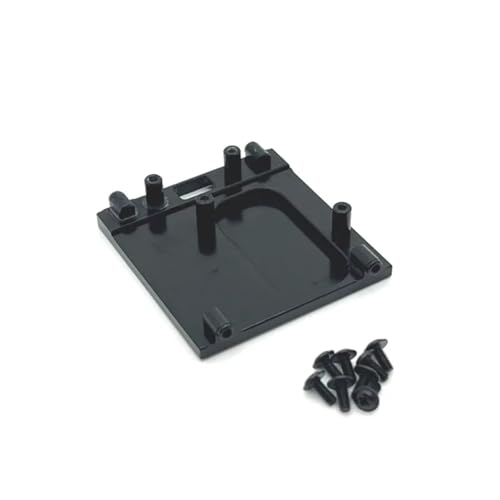 PLOQAZEH RC Autoteile Für MN168 Für MN78 Für MN99S 1/12 Für RC Fernbedienung Upgrade Teile Zubehör Metall Getriebe Montieren Basis Motor Halter(Black) von PLOQAZEH