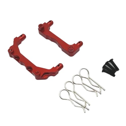 PLOQAZEH RC Autoteile Für Mjx Für 14209 Für 14210 1/14 Für Metall Körper Mount Post Shell Spalte Fernbedienung Upgrade Teile Zubehör Teil(Red) von PLOQAZEH