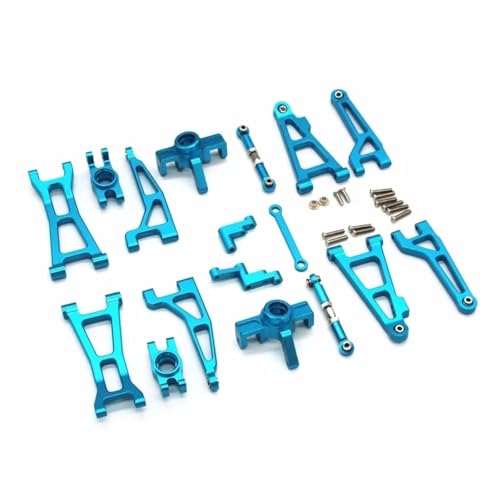 PLOQAZEH RC Autoteile Für Mjx Für Hyper Go Für 16207 16208 16209 16210 H16 1/16 Geändert Rc Drift Auto Fernbedienung Autos Metall Upgrade Zubehör(Blue) von PLOQAZEH