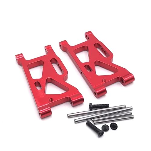 PLOQAZEH RC Autoteile Für WLtoys 1/14 144010 144001 144002 1/12 124016 124017 124018 124019 Metall Upgrade Vorne Für Schaukel Arm RC Auto Teile(Red) von PLOQAZEH