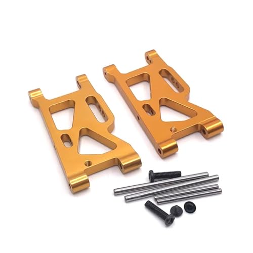 PLOQAZEH RC Autoteile Für WLtoys 1/14 144010 144001 144002 1/12 124016 124017 124018 124019 Metall Upgrade Vorne Für Schaukel Arm RC Auto Teile(Yellow) von PLOQAZEH