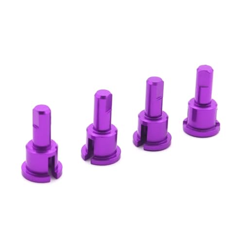 PLOQAZEH RC Autoteile Für Wltoys A949 A959 A969 A979 K929 Für Modell Auto 4Pcs Legierung Differential Tasse Differential Reduktion Joint Cup Rc Teile(Purple) von PLOQAZEH