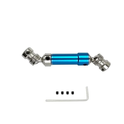 PLOQAZEH RC Autoteile Für Wltoys Für 12427 12423 12428 12429 1/12 RC Auto Upgrade Teile Zubehör Metall Hinten Antriebswelle 80mm-100mm(Blue) von PLOQAZEH