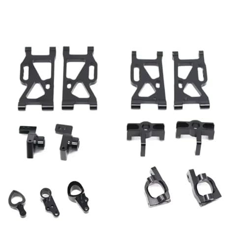 PLOQAZEH RC Autoteile Für Wltoys Für 144001 1/14 Metall Lenkung Für Schaukel Arm Basis C Hinten Hub Für Sitz Montage RC Auto Upgrade Teile Zubehör Ersatz(Metallic) von PLOQAZEH