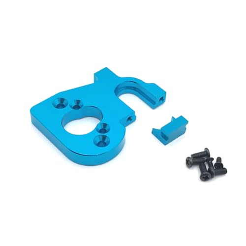 PLOQAZEH RC Autoteile Für Wltoys Für 144001 124018 124016 124017 124019 Metall Upgrade Retrofit Motor Mount RC Auto Upgrade Zubehör(Blue) von PLOQAZEH