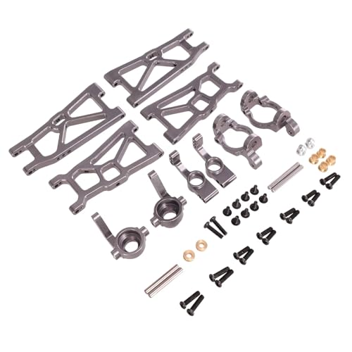 PLOQAZEH RC Autoteile Für ZD Für Racing Für DBX-10 1/10 Fernbedienung Auto Metall Upgrade Und Modifikation Teile Rocker Arm Lenkung Tasse 5-teiliges Set(Metallic) von PLOQAZEH