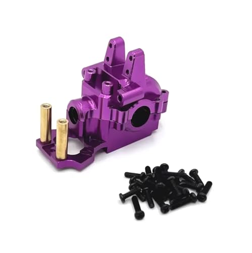 RC Autoteile Für MJX Für Hyper Go Für 14209 Für 14210 Für 14301 Für 14302 Für 14303 1/14 Metall Front Getriebe Gehäuse Getriebe Differential Fall(Purple) von PLOQAZEH