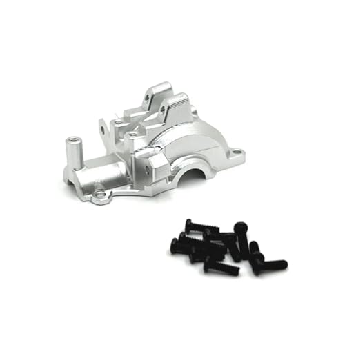 RC Autoteile Für SCY 16101 16102 16103 16201 Für JJRC C8805 Q130A 1/16 RC Auto Metall Front Getriebe Gehäuse Getriebe Differential Fall Upgrade Teile(Silver) von PLOQAZEH