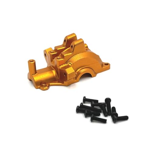 RC Autoteile Für SCY 16101 16102 16103 16201 Für JJRC C8805 Q130A 1/16 RC Auto Metall Front Getriebe Gehäuse Getriebe Differential Fall Upgrade Teile(Yellow) von PLOQAZEH