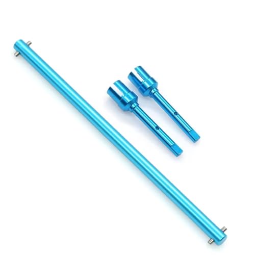 RC Autoteile Für Tamiya Für TT-02 Für TT-02B 1/10 RC Auto 1 Set Metall Zentrale Antriebswelle Und Propeller Joint Set Upgrade Teile(Blue) von PLOQAZEH