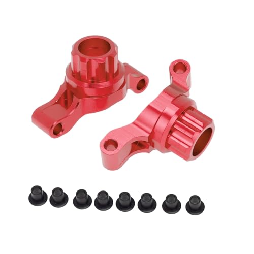 RC Autoteile Für Tamiya Für TT02 1/10 Fernbedienung Auto Upgrades Teile Zubehör 2 Stücke Metall Hinten Aufrecht Hinten Hub Carrier Zubehör(Red) von PLOQAZEH