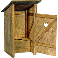 PLUS MODEL 263 1:35 Holz-Toilette von PLUS MODEL