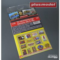 PLUS MODEL 568 1:35 Tin advertising sign Germany von PLUS MODEL