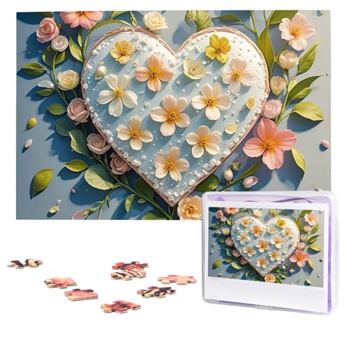 Design Name Puzzles 1000 Teile Personalisierte Puzzles Fotos Puzzles mit Aufbewahrungstasche Herausforderndes Bilderpuzzle für Erwachsene Heimdekoration Hochzeit (74,9 x 50 cm) von PMQAGNKSMQ