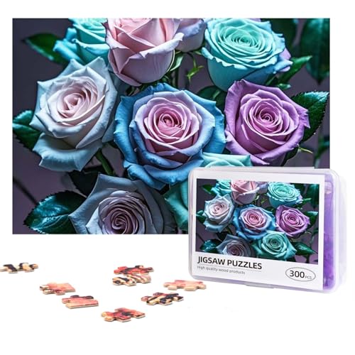 Design Name Puzzles 300 Teile Personalisierte Puzzles Fotos Puzzles mit Aufbewahrungstasche, herausforderndes Bilderpuzzle für Erwachsene, Heimdekoration, Hochzeit (38,1 x 25,9 cm) von PMQAGNKSMQ